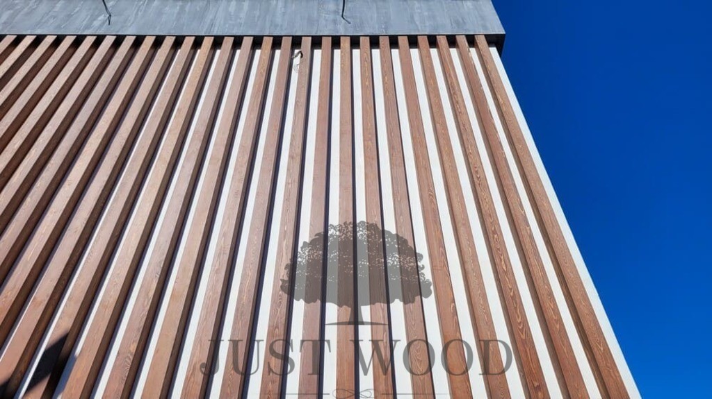 Фасад из лиственницы