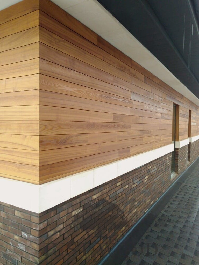 Фасад из термо древесины