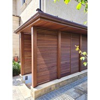 Входная группа в цокольный этаж из лиственницы, сорт Экстра. г. Краснодар