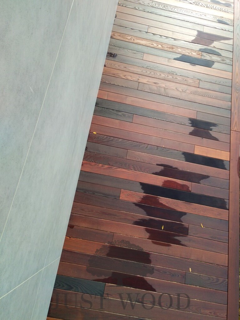 Палубный настил из термо ясеня. п. Абрау Дюрсо