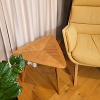 Журнальный кофейный столик из массива термо клена ручной работы