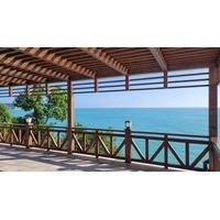 Ограждение открытой террасы. Брус клееный сосновый, брус клееный лиственничный. г. Туапсе